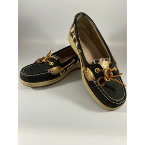 Sperry Top-Sliders Women's Boat Shoes, Size 8M, Animal Print Slip On